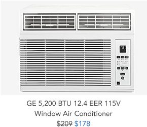 Shop GE 5,200 BTU 12.4 EER 115V Window Air Conditioner