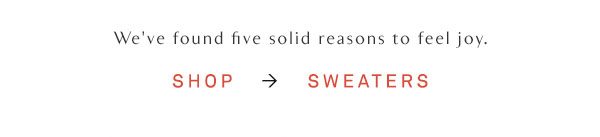Shop sweaters.