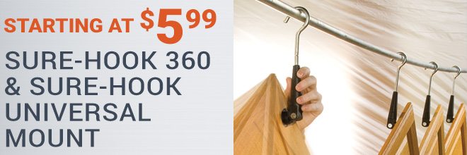 Sure-Hook 360 & Sure-Hook Universal Mount, Starting at $5.99