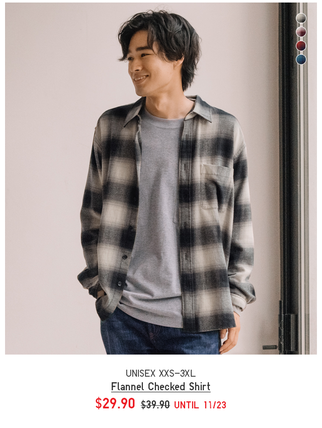 PDP 7 - MEN FLANNEL CHECKED SHIRT