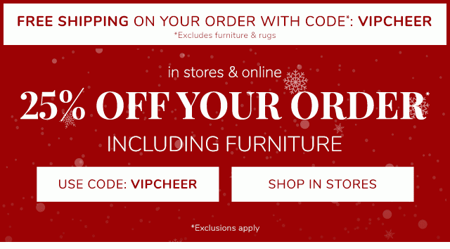 FREE SHIPPING ON YOUR ORDER WITH CODE*: VIPCHEER