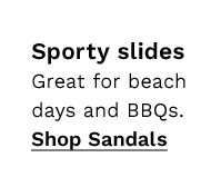 Sport slides | Great for beach days and BBQs. | Shop Sandals