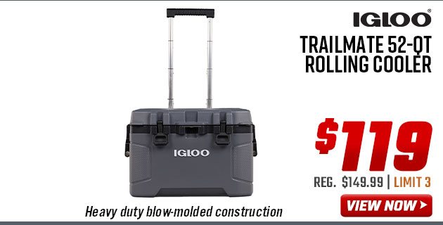 Igloo Trailmate 52-Qt Rolling Cooler