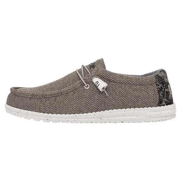 Hey Dude Wally Stretch Casual Shoes for Men - Sand Dune Camo - 8M