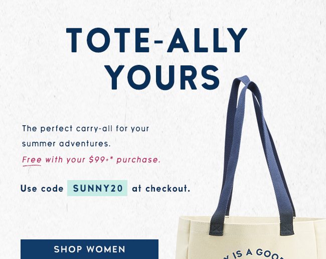 Shop Women's Tees and Get a Free Tote over $99