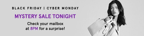 Mystery Sale Tonight: Check your mailbox at 8PM for a surprise!