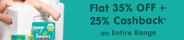 FLAT 35% OFF & 25% CASHBACK* on Entire Range
