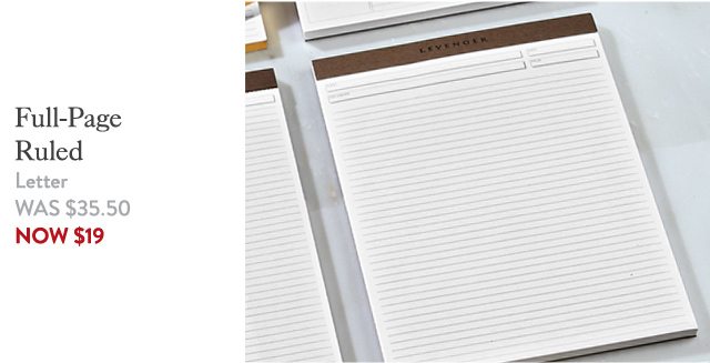 Shop White Full-Page Ruled Notepads (Set of 5)