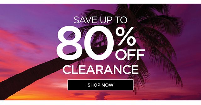 Save up to 80% off clearance