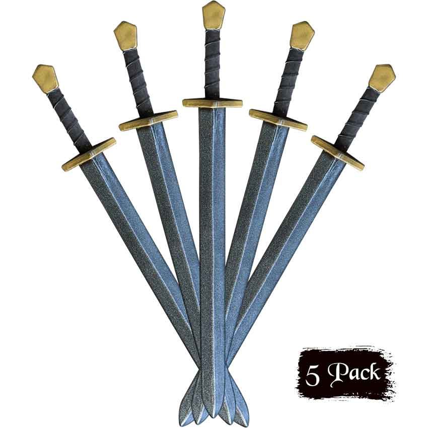 Image of Set of 5 RFB Simple Medieval LARP Swords