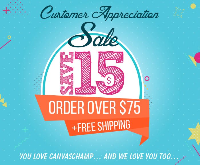 Customer Appreciation Sale - Save $15 Order Over $75 + Free Shipping