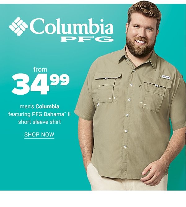 From $34.99 Men's Columbia ft PFG Bahama™ II Short Sleeve Shirt - Shop Now