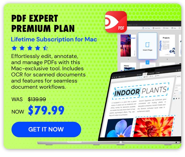 PDF Expert Premium Plan: Lifetime Subscription (Mac)