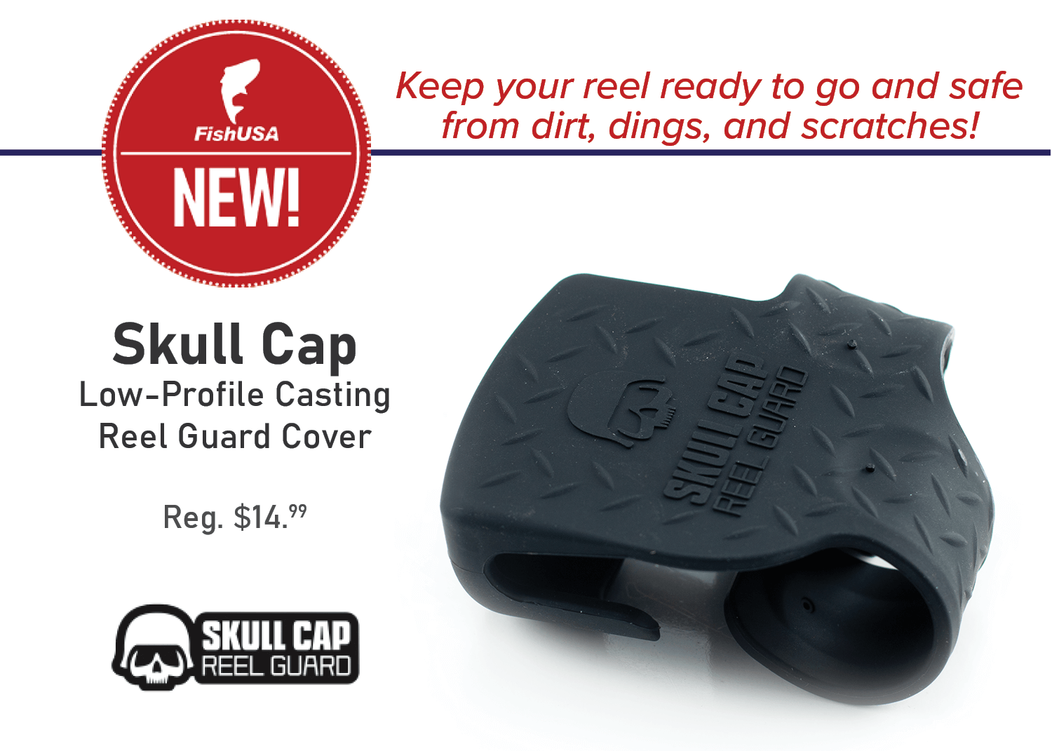 Skull Cap Low-Profile Casting Reel Guard Cover