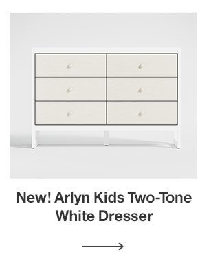 Arlyn Kids Two-Tone White Dresser