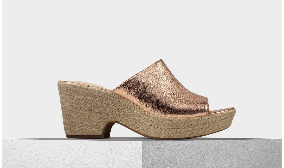 Maritsa Mule rose gold sandals