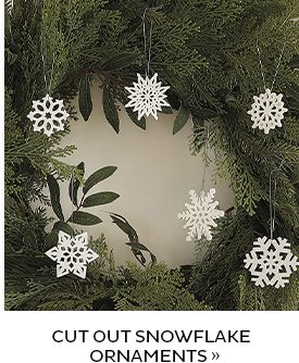 Cut Out Snowflake Ornaments