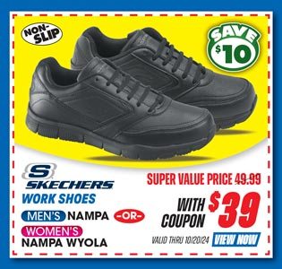 Skechers Non-slip Men's Nampa or Women's Nampa Wyola Work Shoes