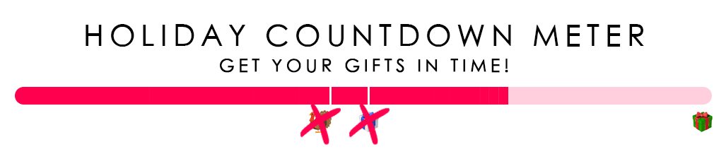 Holiday Countdown Meter - Get Your Gifts Now