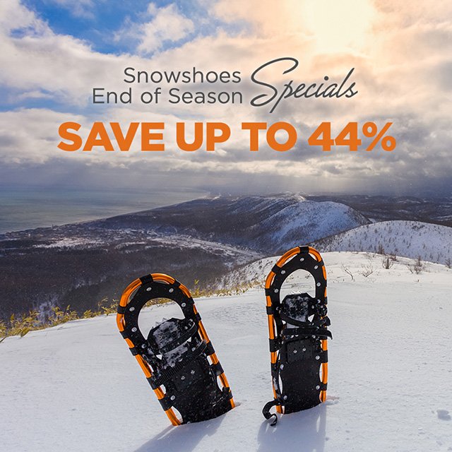 Snowshoes End of Season Specials