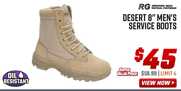 Response Gear Desert 8'' Men's Service Boots