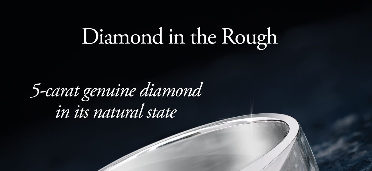 Diamond in the Rough. 5-carat genuine diamond in its natural state