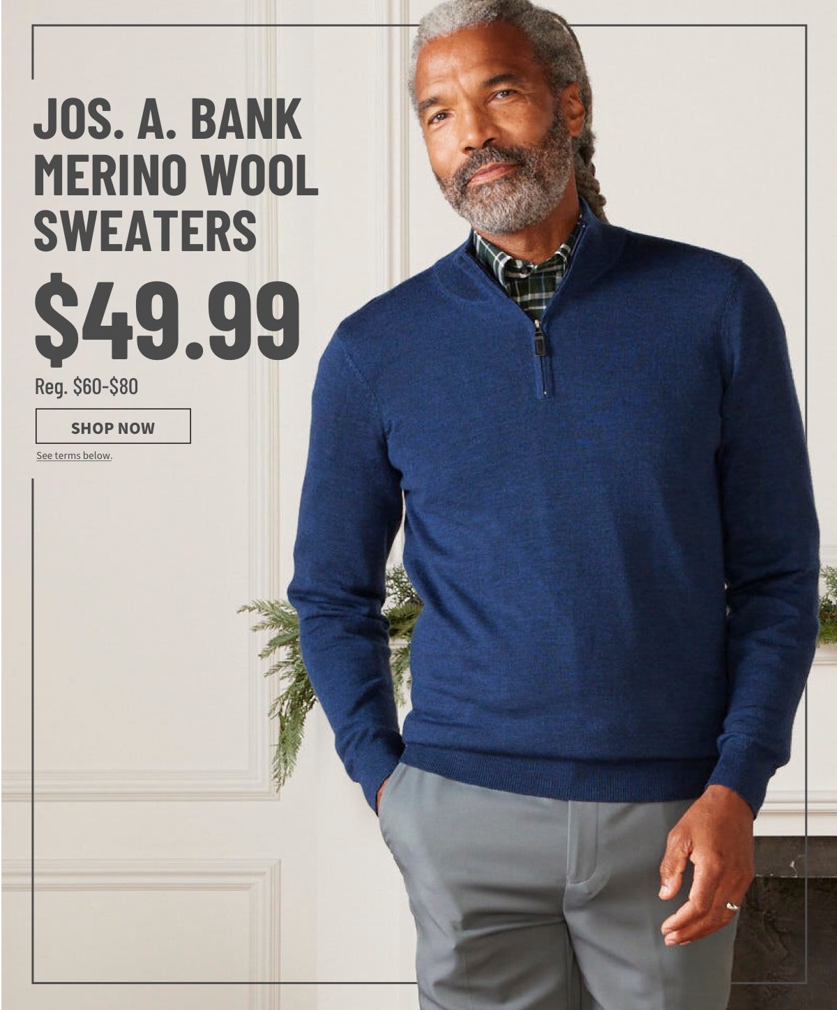 Jos a bank on sale merino wool sweater