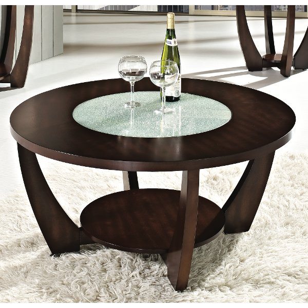 Rafael Merlot Cherry Round Coffee Table