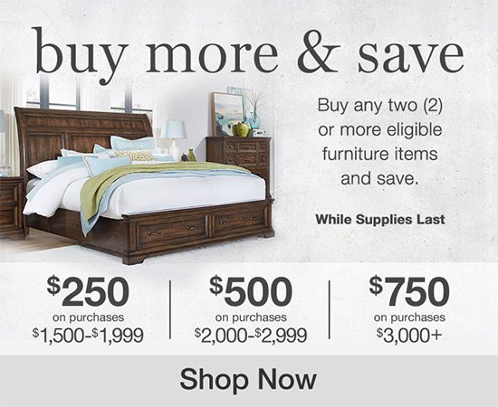 Buy More & Save. Buy any 2 or more eligible furniture items and save.