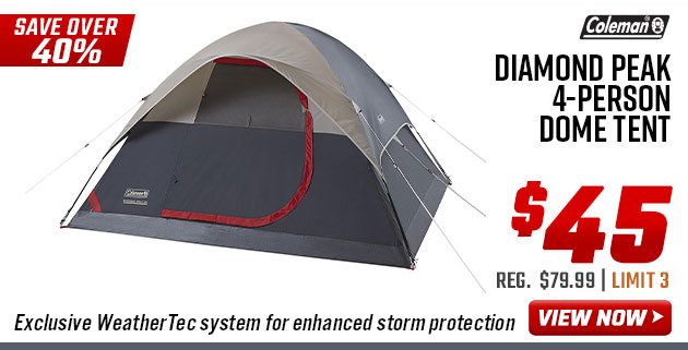 Coleman Diamond Peak 4-Person Dome Tent