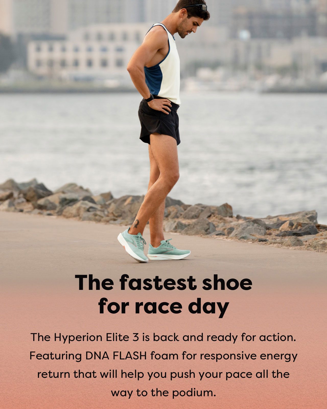 The fastest shoe for race day | The Hyperion Elite 3 is back and ready for action. Featuring DNA FLASH foam for responsive energy return that will help you push your pace all the way to the podium.