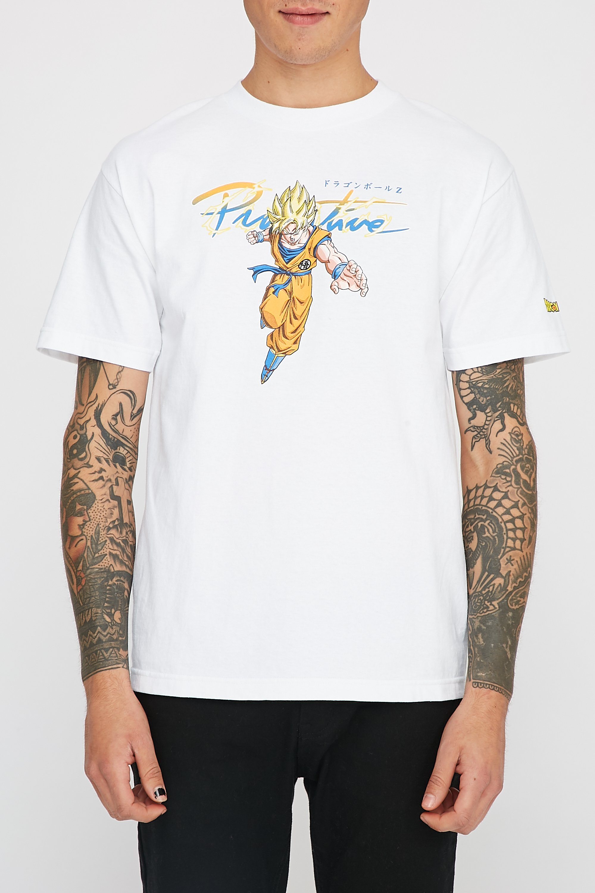 Image of Primitive x Dragon Ball Z Super Saiyan Goku T-Shirt