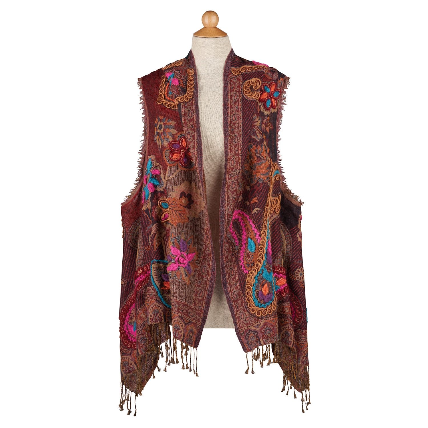 Paisley Embroidered Shrug