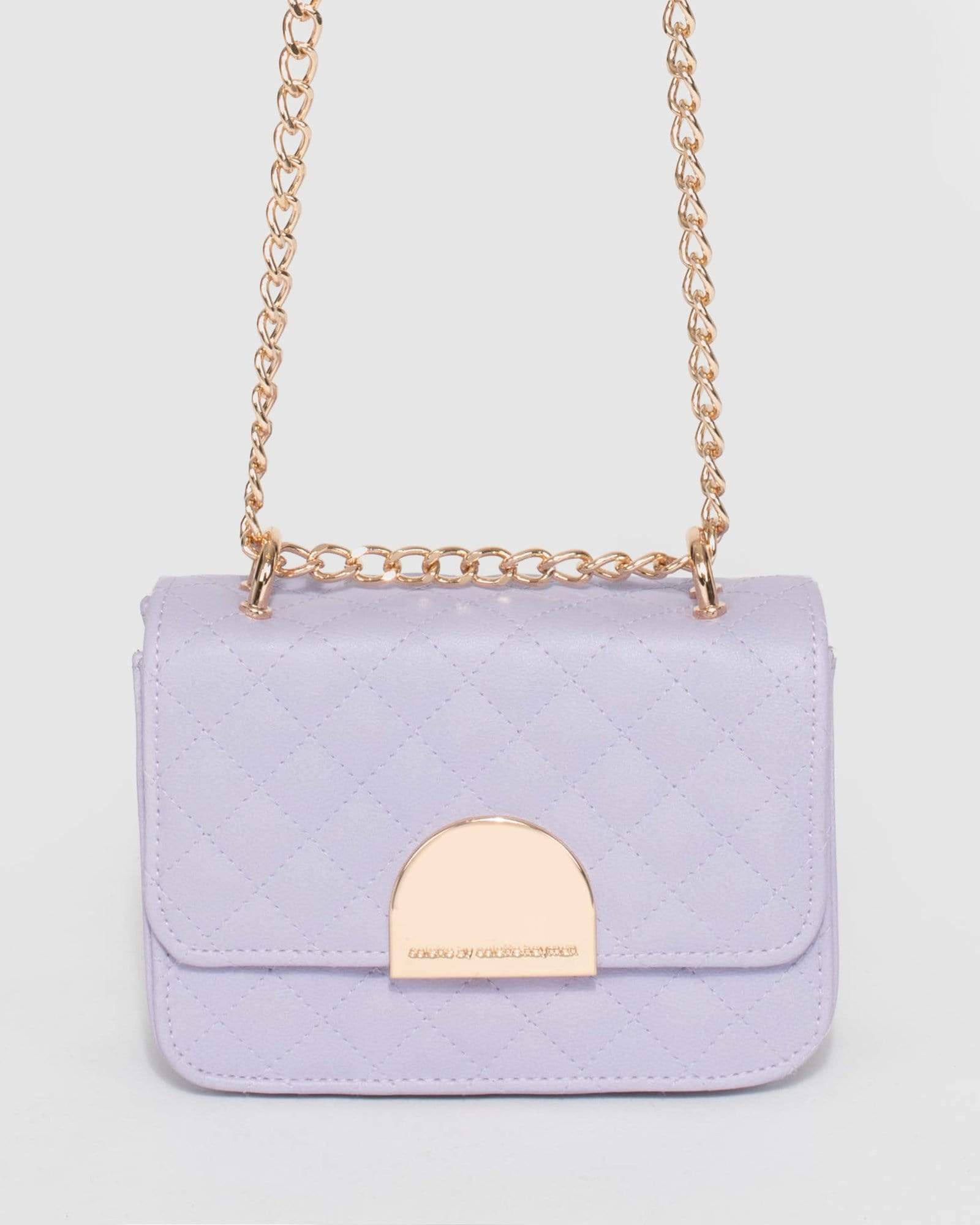 Image of Purple Tori Quilt Crossbody Bag