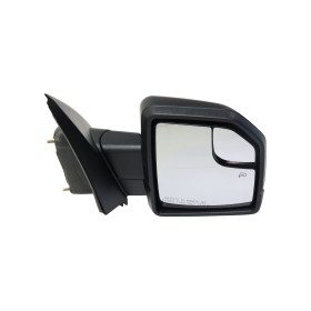 Mirror Manual Folding Heated - Passenger Side, Power Glass, In-housing Signal Light, With Blind Spot Corner Glass, Textured Black