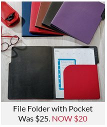 Shop File Folder with Pocket