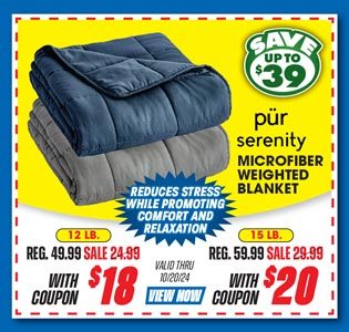 Pur Serenity Microfiber Weighted Blanket