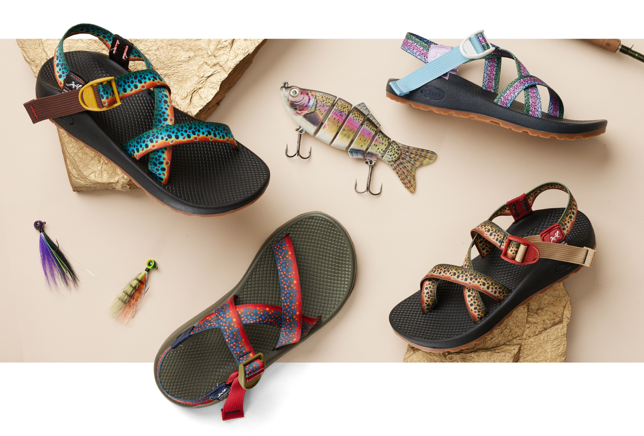 Chaco Custom Sandals and fishing lures