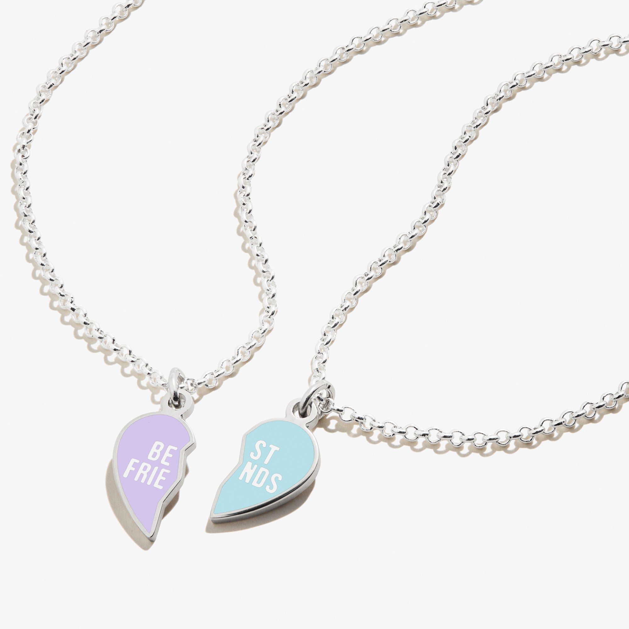 Image of Best Friend Necklaces, Purple + Blue, Set of 2