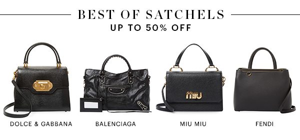 BEST OF SATCHELS, UP TO 50% OFF