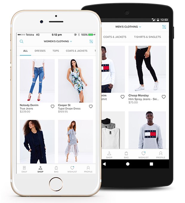 THE NEW WAY TO SHOP - THE ICONIC app