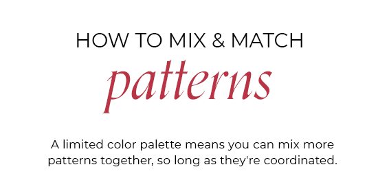 Mix & Match Patterns