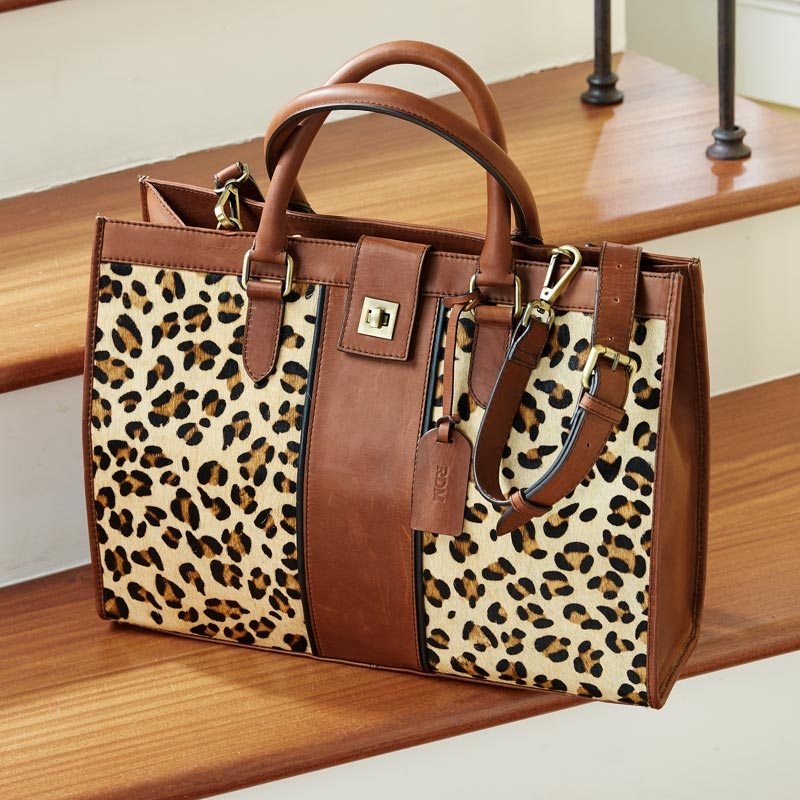 Leopard Satchel