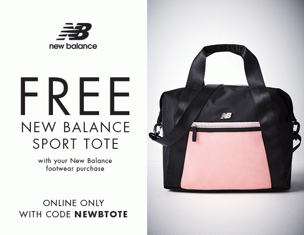 Free New Balance Sport Tote with your New Balance footwear purchase