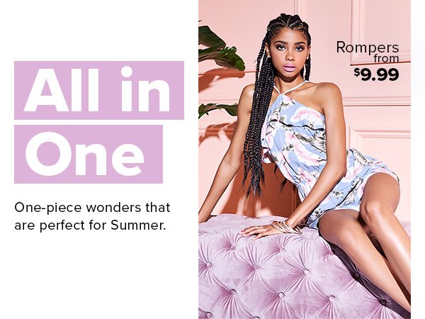 Shop Rompers from $9.99