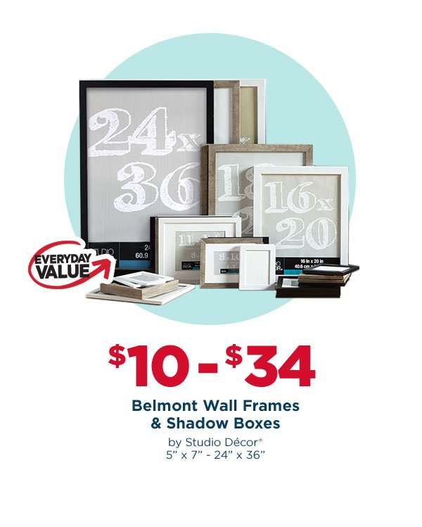 Belmont Wall Frames & Shadow Boxes