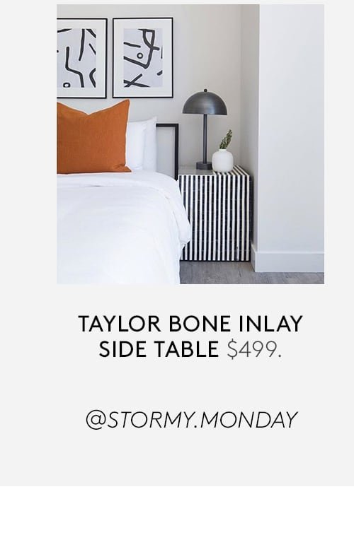 taylor bone inlay side table