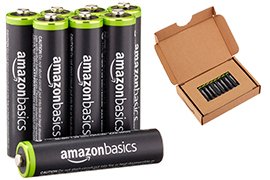 AmazonBasics AAA Rechargeable Low-Discharge Batteries (lasts over 1,000 cycles)