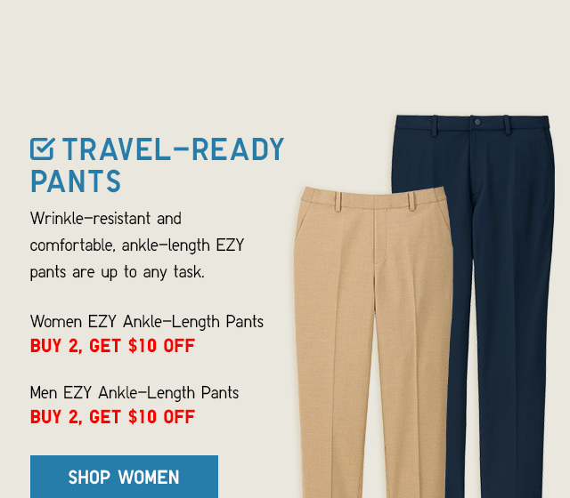 TRAVEL-READY PANTS - SHOP WOMEN