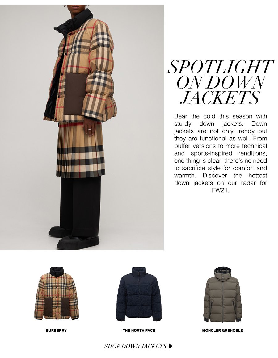 Coats, down jackets, blazers and more